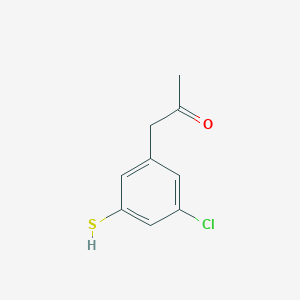 1-(3-Chloro-5-mercaptophenyl)propan-2-one