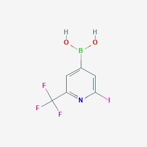 (2-Iodo-6-(trifluoromethyl)pyridin-4-yl)boronic acid