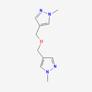molecular formula C10H14N4O B1407154 4,4'-[Oxydi(methylene)]bis(1-methyl-1H-pyrazole) CAS No. 1858250-89-1