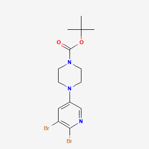 Tert-butyl 4-(5,6-dibromopyridin-3-yl)piperazine-1-carboxylate