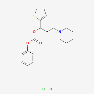 Phenyl (alpha-(2-piperidinoethyl)-2-thenyl) carbonate hydrochloride