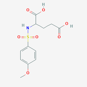 2-[(4-Methoxyphenyl)sulfonylamino]pentanedioic acid