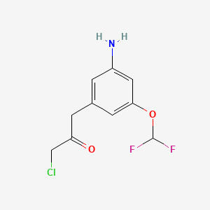 1-(3-Amino-5-(difluoromethoxy)phenyl)-3-chloropropan-2-one