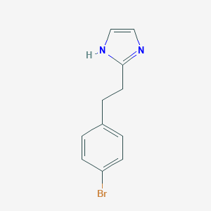 molecular formula C11H11BrN2 B140716 2-[2-(4-bromophenyl)ethyl]-1H-imidazole CAS No. 132666-59-2