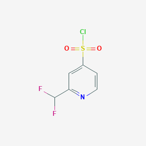 molecular formula C6H4ClF2NO2S B14071629 2-(Difluoromethyl)pyridine-4-sulfonyl chloride 