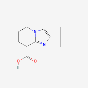 molecular formula C12H18N2O2 B1407164 2-(Tert-butyl)-5,6,7,8-tetrahydroimidazo[1,2-a]pyridine-8-carboxylic acid CAS No. 1482149-65-4