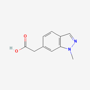 molecular formula C10H10N2O2 B1407165 2-(1-Methyl-1H-indazol-6-yl)acetic acid CAS No. 1337880-00-8