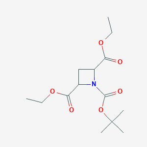 1-O-tert-butyl 2-O,4-O-diethyl azetidine-1,2,4-tricarboxylate