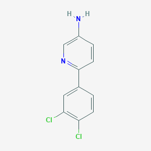 molecular formula C11H8Cl2N2 B1407169 6-(3,4-二氯苯基)吡啶-3-胺 CAS No. 1221971-23-8