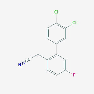 (3',4'-Dichloro-5-fluoro-biphenyl-2-yl)-acetonitrile