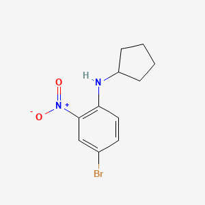 (4-Bromo-2-nitro-phenyl)-cyclopentyl-amine