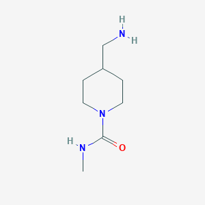 molecular formula C8H17N3O B1407171 4-(aminomethyl)-N-methylpiperidine-1-carboxamide CAS No. 1516053-64-7