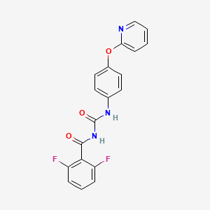 2,6-Difluoro-N-({4-[(pyridin-2-yl)oxy]phenyl}carbamoyl)benzamide