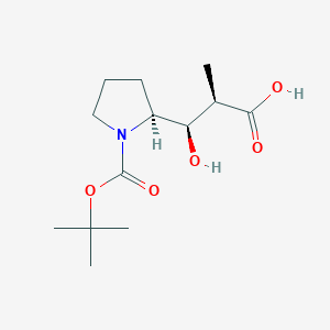 (2R,3R)-3-((S)-1-(tert-Butoxycarbonyl)pyrrolidin-2-yl)-3-hydroxy-2-methylpropanoic acid