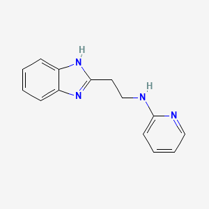 molecular formula C14H14N4 B1407172 N-[2-(1H-Benzimidazol-2-yl)ethyl]pyridin-2-amine CAS No. 1785760-90-8
