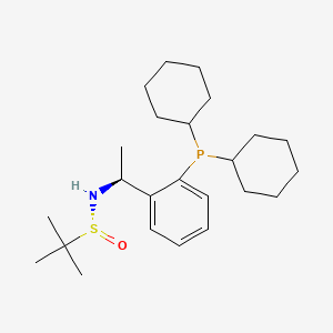 [S(R)]-N-((1S)-1-(2-(Dicyclohexylphosphino)phenyl)ethyl)-2-methyl-2-propanesulfinamide