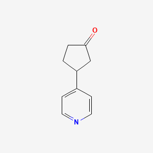 molecular formula C10H11NO B1407173 3-(4-Pyridyl)cyclopentan-1-one CAS No. 1181456-15-4