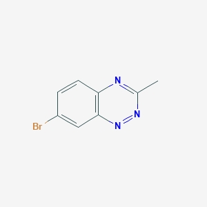 molecular formula C8H6BrN3 B14071751 7-Bromo-3-methylbenzo[e][1,2,4]triazine 