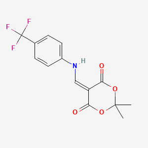 2,2-Dimethyl-5-[[4-(trifluoromethyl)anilino]methylidene]-1,3-dioxane-4,6-dione