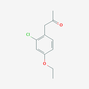 molecular formula C11H13ClO2 B14071756 1-(2-Chloro-4-ethoxyphenyl)propan-2-one 