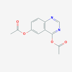 molecular formula C12H10N2O4 B14071781 Quinazoline-4,6-diyl diacetate 