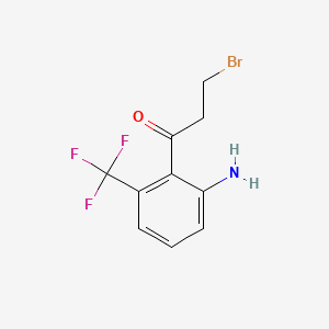 1-(2-Amino-6-(trifluoromethyl)phenyl)-3-bromopropan-1-one