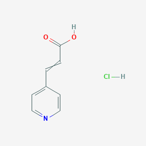 molecular formula C8H8ClNO2 B14071798 3-Pyridin-4-ylprop-2-enoic acid;hydrochloride 