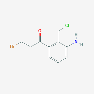 1-(3-Amino-2-(chloromethyl)phenyl)-3-bromopropan-1-one