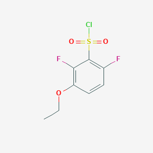 molecular formula C8H7ClF2O3S B1407183 3-乙氧基-2,6-二氟苯磺酰氯 CAS No. 1552934-62-9