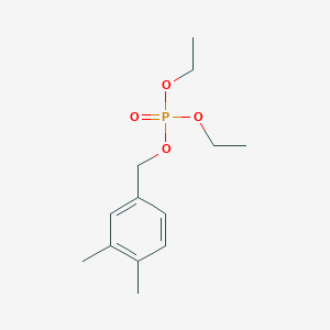 molecular formula C13H21O4P B14071849 3,4-Dimethylbenzyl diethyl phosphate CAS No. 10276-87-6