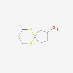 molecular formula C8H14OS2 B140719 6,10-Dithiaspiro[4.5]decan-2-ol CAS No. 156536-24-2