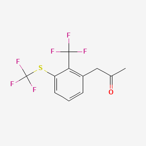 1-(2-(Trifluoromethyl)-3-(trifluoromethylthio)phenyl)propan-2-one