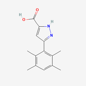 5-(2,3,5,6-Tetramethylphenyl)-1H-pyrazole-3-carboxylic acid