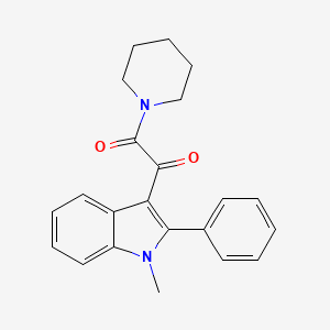 1-(1-Methyl-2-phenyl-1H-indol-3-yl)-2-(piperidin-1-yl)ethane-1,2-dione