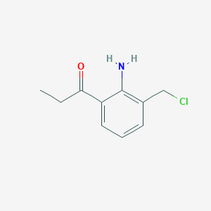 1-(2-Amino-3-(chloromethyl)phenyl)propan-1-one