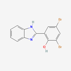 Phenol, 2-(1H-benzimidazol-2-yl)-4,6-dibromo-