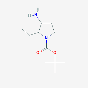 tert-Butyl 3-amino-2-ethyl-1-pyrrolidinecarboxylate