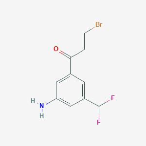 1-(3-Amino-5-(difluoromethyl)phenyl)-3-bromopropan-1-one