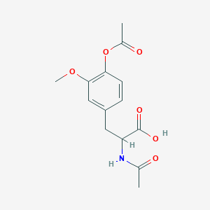 Tyrosine, N-acetyl-3-methoxy-, acetate (ester)