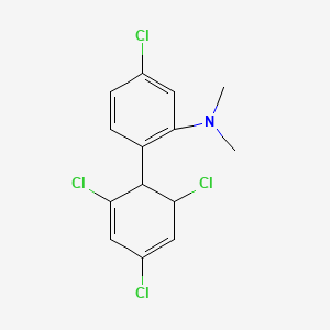 [5-Chloro-2-(2,4,6-trichlorocyclohexa-2,4-dienyl)-phenyl]-dimethyl-amine