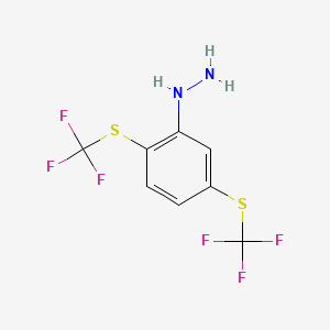 (2,5-Bis(trifluoromethylthio)phenyl)hydrazine