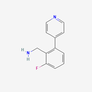 (2-Fluoro-6-(pyridin-4-yl)phenyl)methanamine