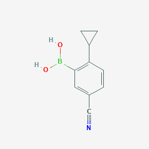 (5-Cyano-2-cyclopropylphenyl)boronic acid