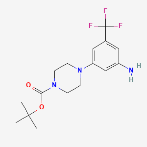 Tert-butyl 4-(3-amino-5-(trifluoromethyl)phenyl)piperazine-1-carboxylate