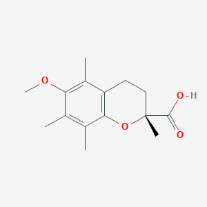 molecular formula C15H20O4 B140721 (R)-6-Methoxy-2,5,7,8-tetramethylchromane-2-carboxylic acid CAS No. 139658-04-1