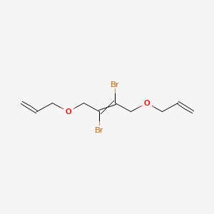 molecular formula C10H14Br2O2 B14072123 2,3-Dibromo-1,4-bis[(prop-2-en-1-yl)oxy]but-2-ene CAS No. 100362-78-5