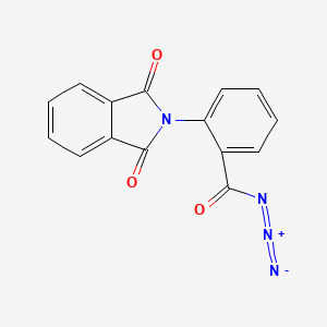 molecular formula C15H8N4O3 B14072130 Benzoyl azide, 2-(1,3-dihydro-1,3-dioxo-2H-isoindol-2-yl)- CAS No. 100914-41-8