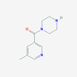 molecular formula C11H15N3O B14072153 (5-Methylpyridin-3-yl)(piperazin-1-yl)methanone 