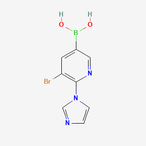 (5-Bromo-6-(1H-imidazol-1-yl)pyridin-3-yl)boronic acid