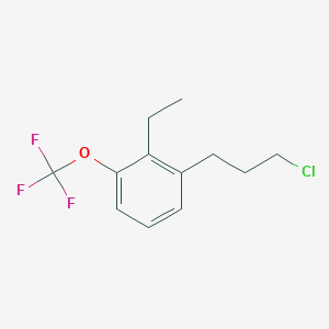 1-(3-Chloropropyl)-2-ethyl-3-(trifluoromethoxy)benzene